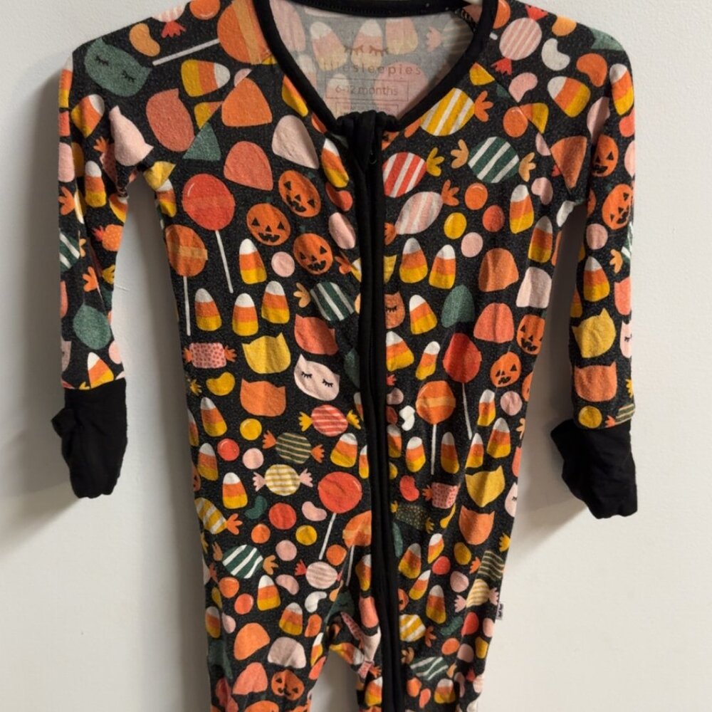 Little sleepies 6-12 mo bamboo sleeper halloween print